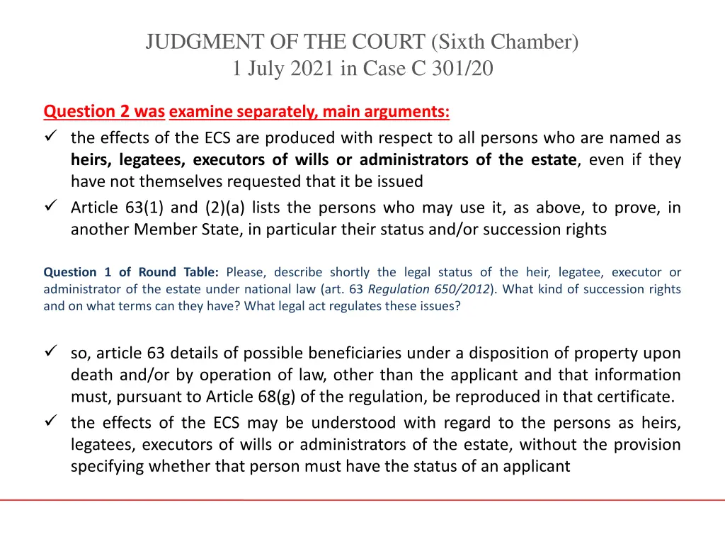 judgment of the court sixth chamber 1 july 2021 13