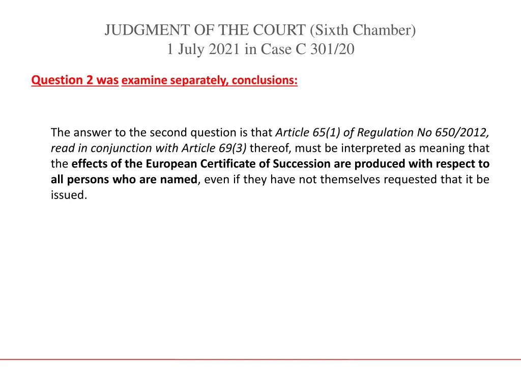 judgment of the court sixth chamber 1 july 2021 15