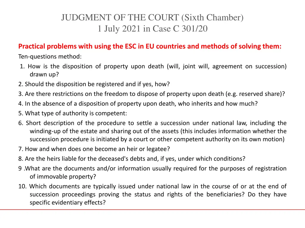 judgment of the court sixth chamber 1 july 2021 17