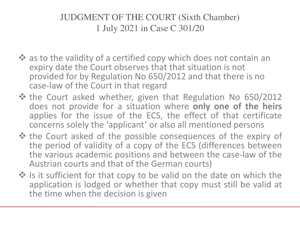 judgment of the court sixth chamber 1 july 2021 4