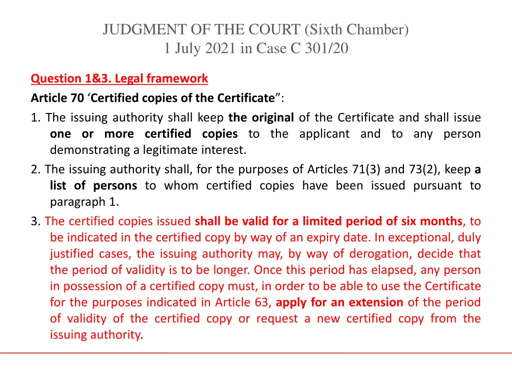 judgment of the court sixth chamber 1 july 2021 7