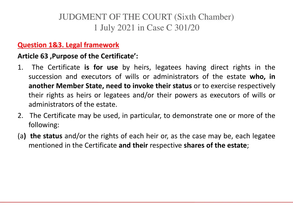 judgment of the court sixth chamber 1 july 2021 8