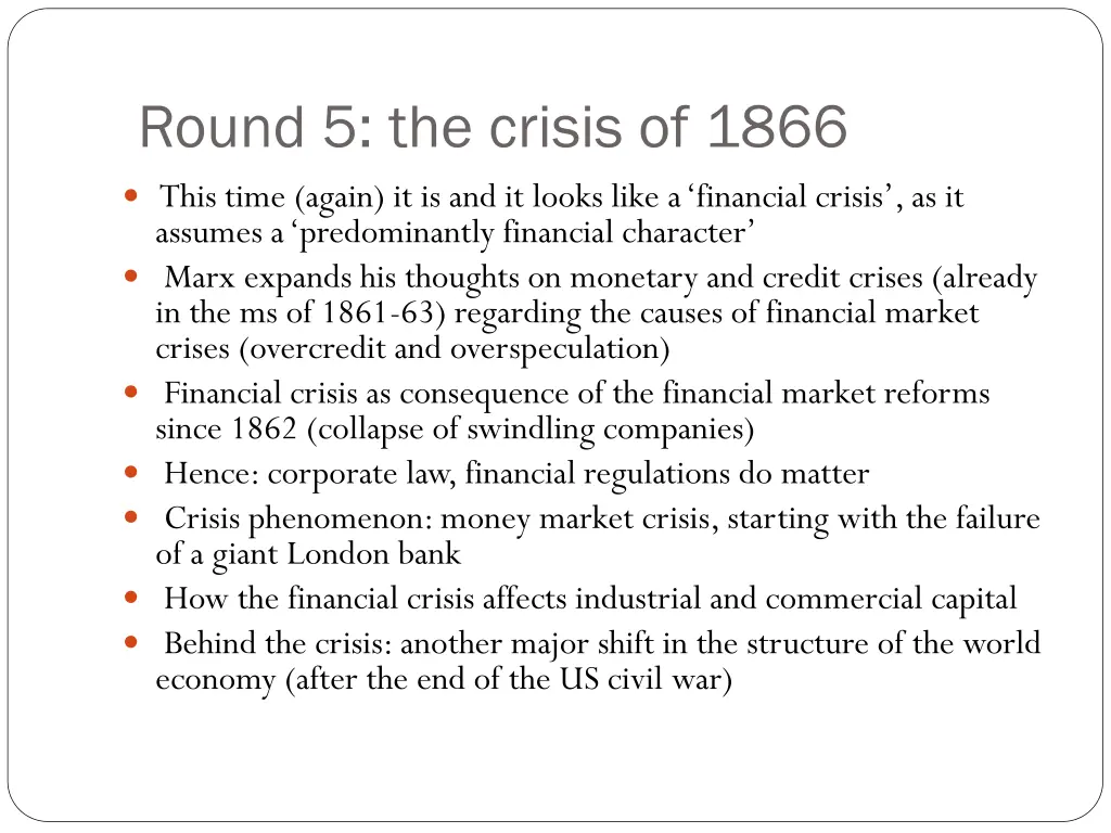 round 5 the crisis of 1866