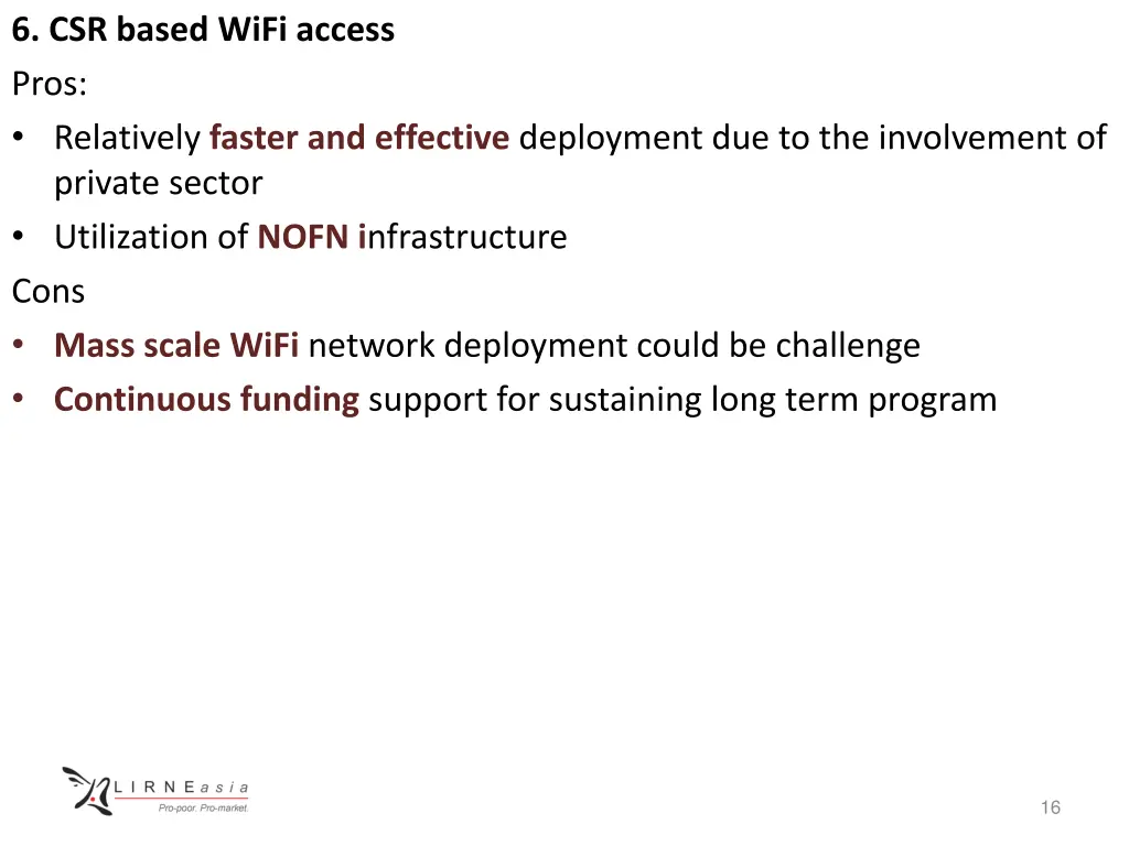 6 csr based wifi access pros relatively faster