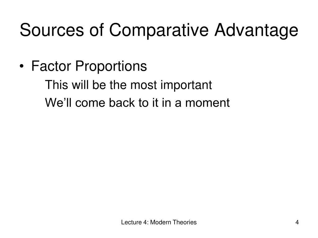 sources of comparative advantage 1