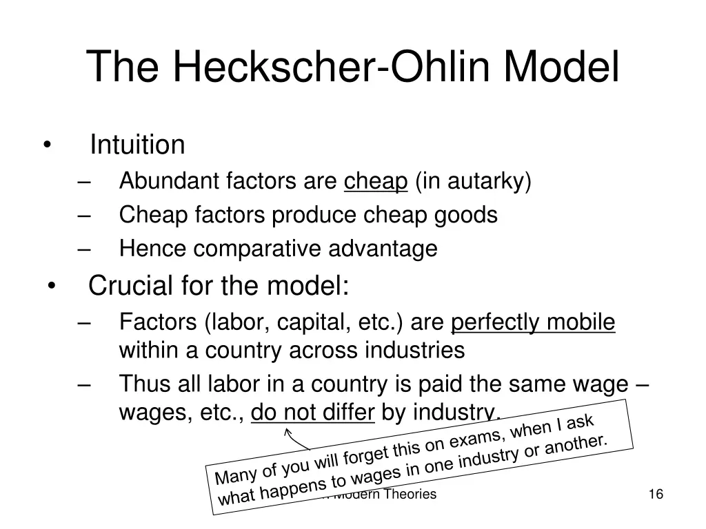 the heckscher ohlin model 7