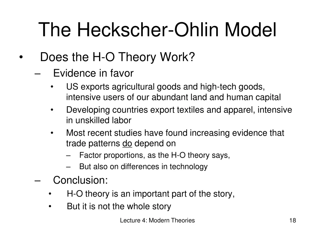 the heckscher ohlin model 9