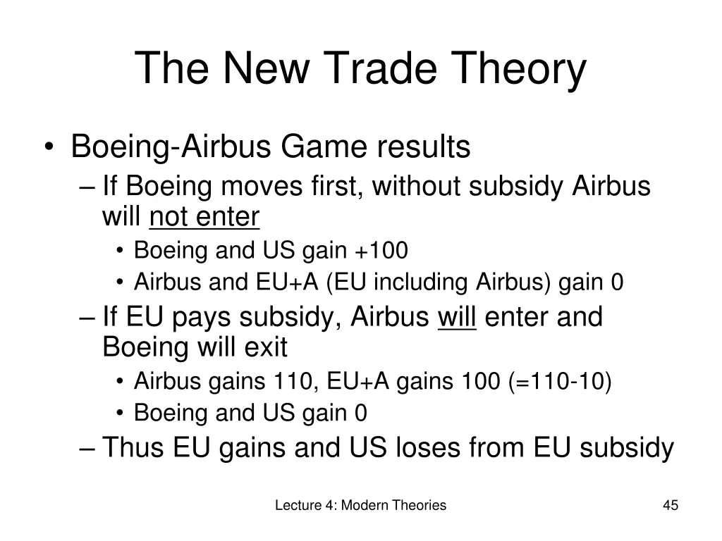 the new trade theory 17