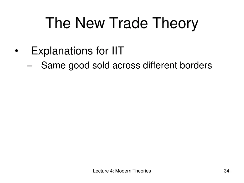 the new trade theory 6
