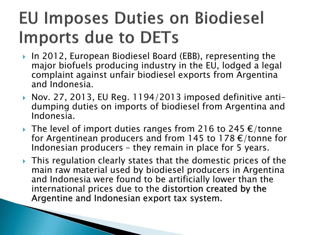 in 2012 european biodiesel board ebb representing