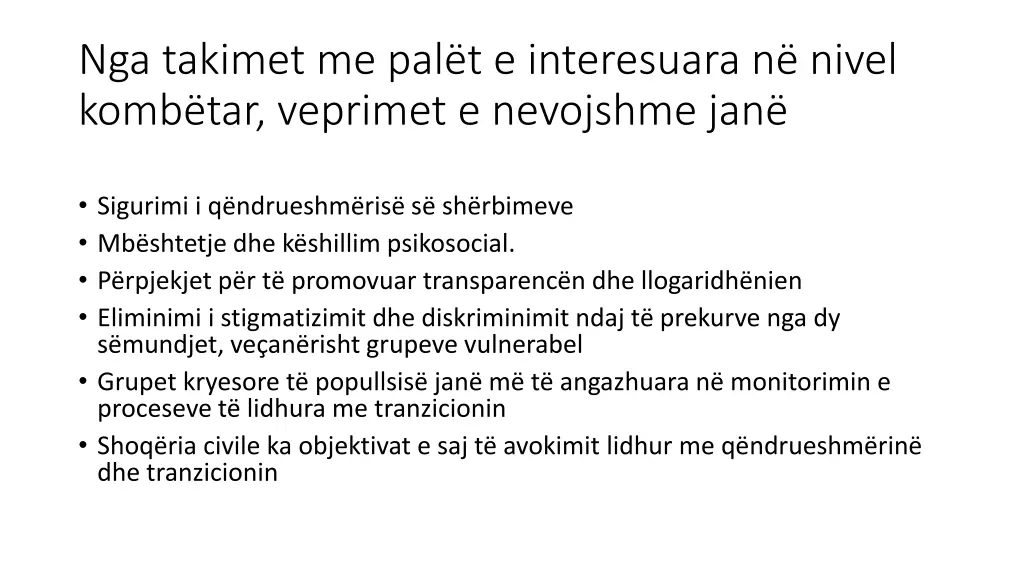 nga takimet me pal t e interesuara n nivel komb