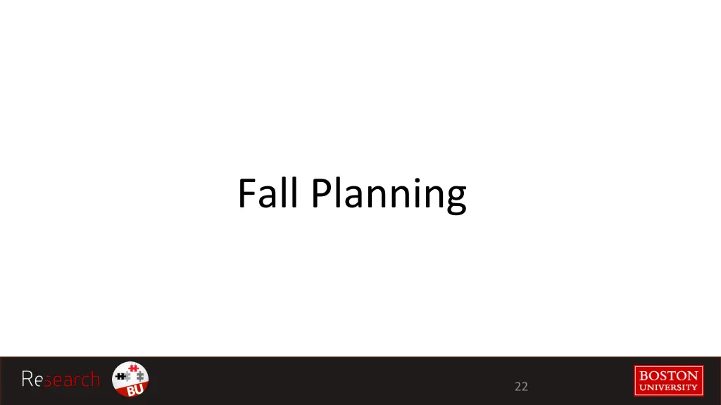 fall planning