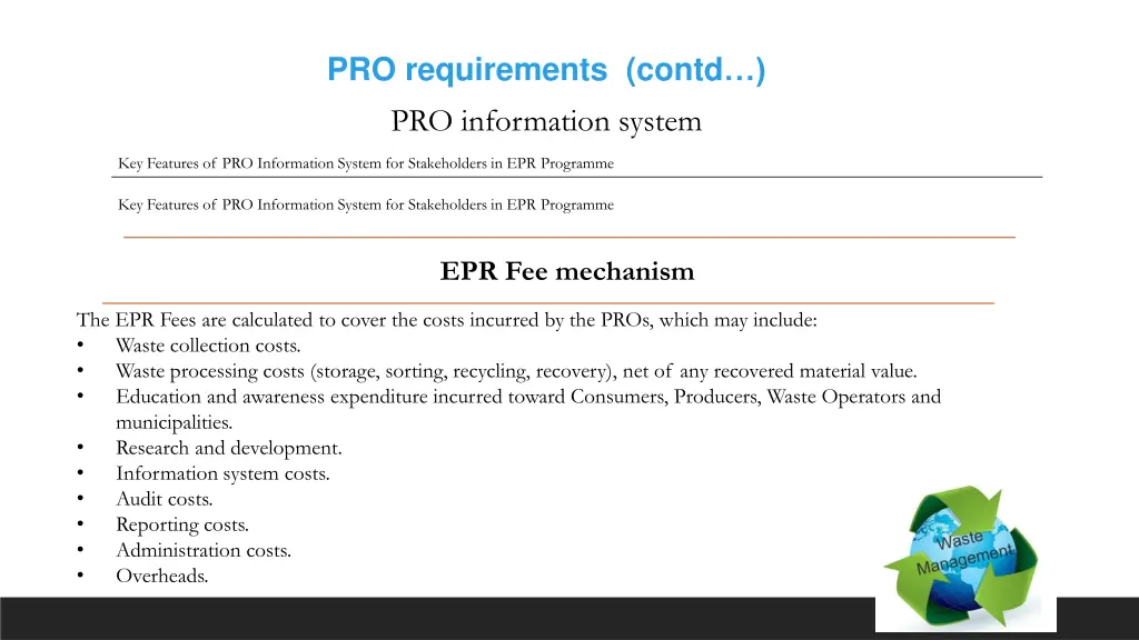 pro requirements contd pro information system