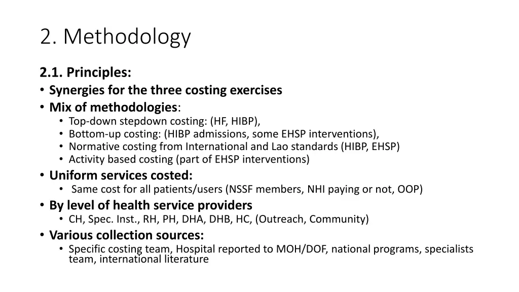 2 methodology