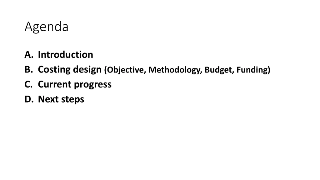 agenda