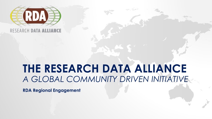 the research data alliance a global community
