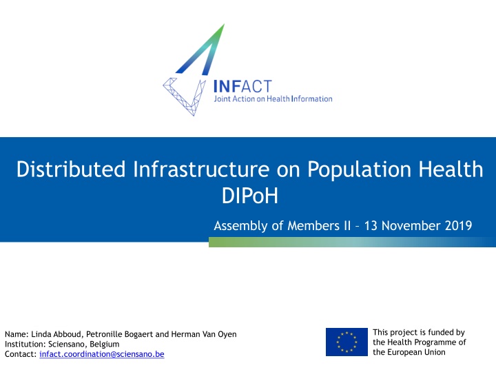 distributed infrastructure on population health