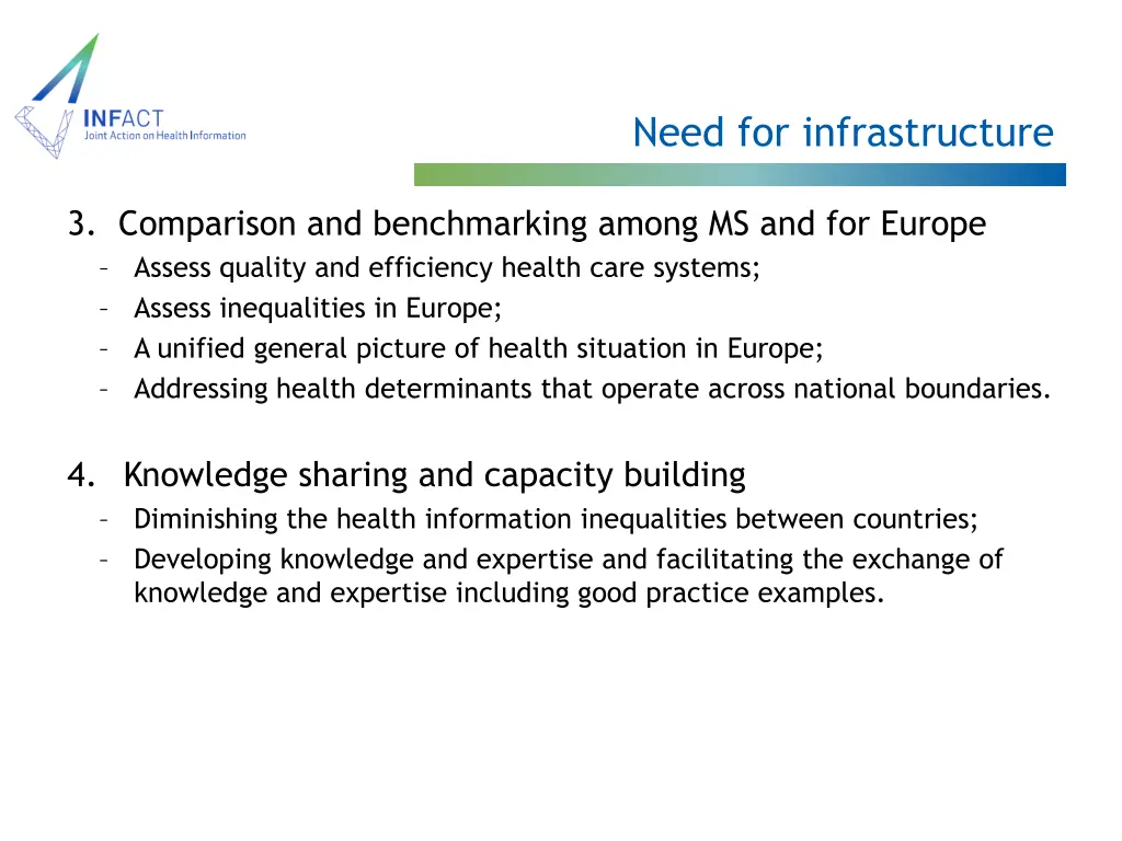 need for infrastructure 2