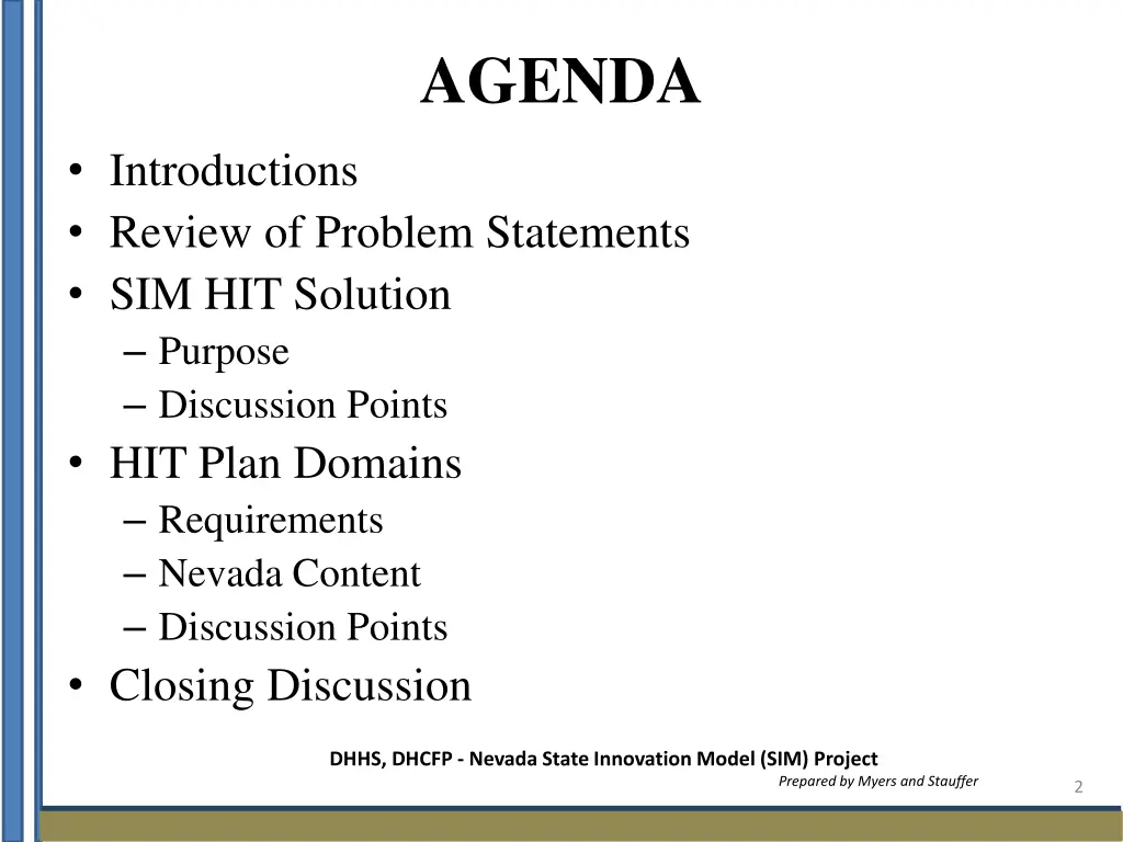 agenda