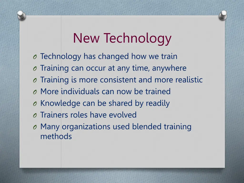 new technology