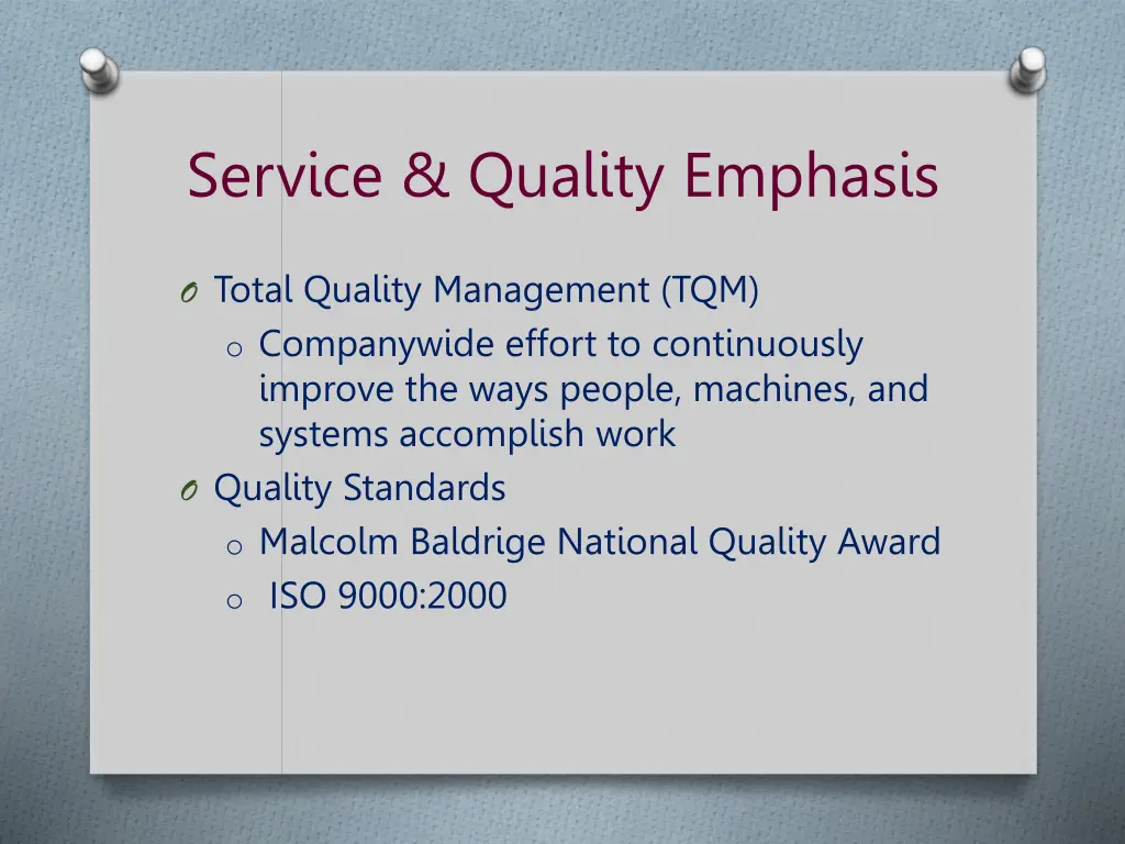 service quality emphasis