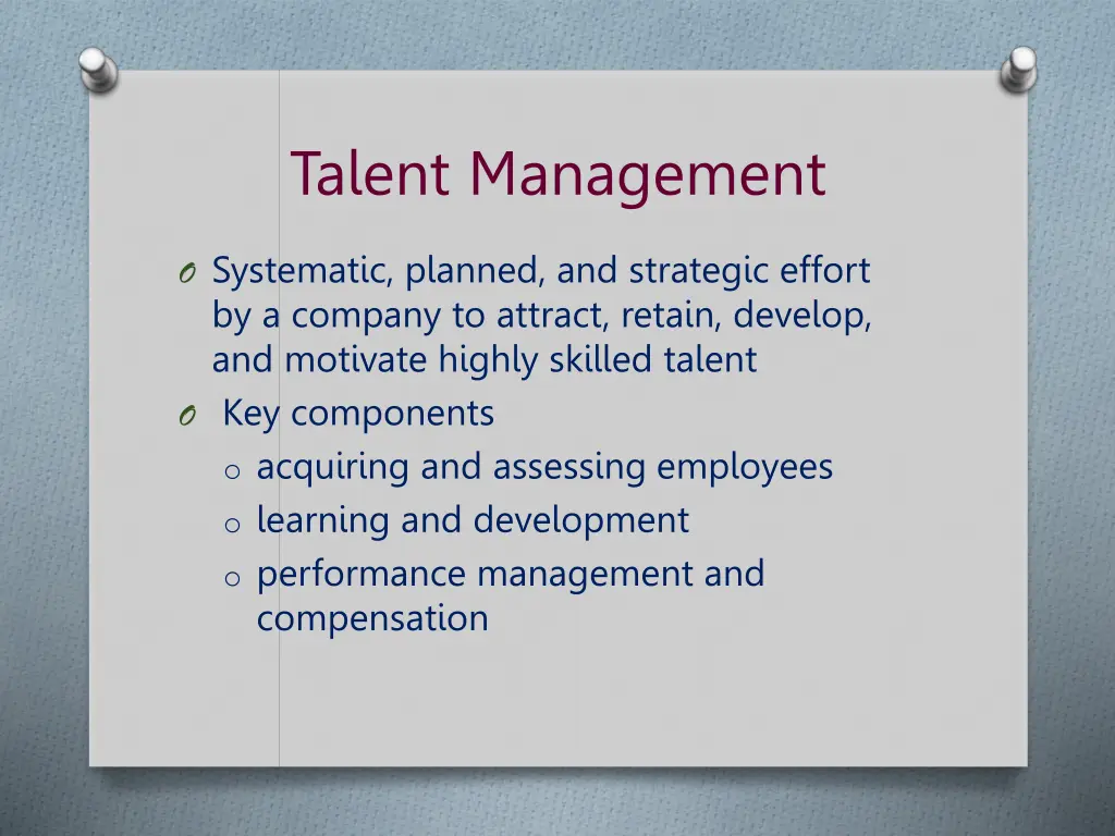 talent management