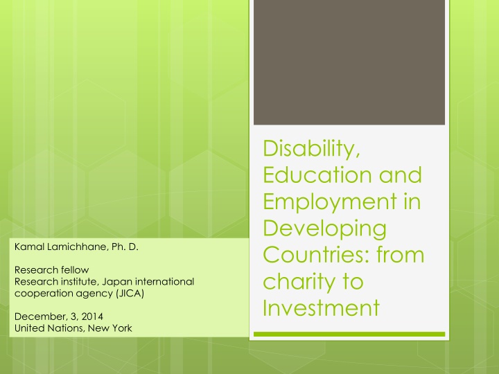 disability education and employment in developing