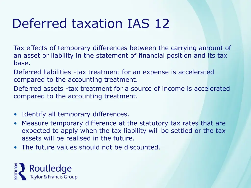 deferred taxation ias 12