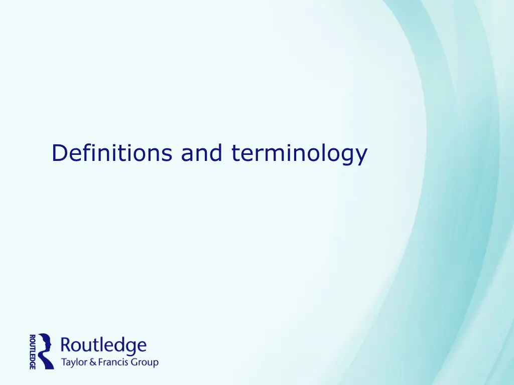 definitions and terminology