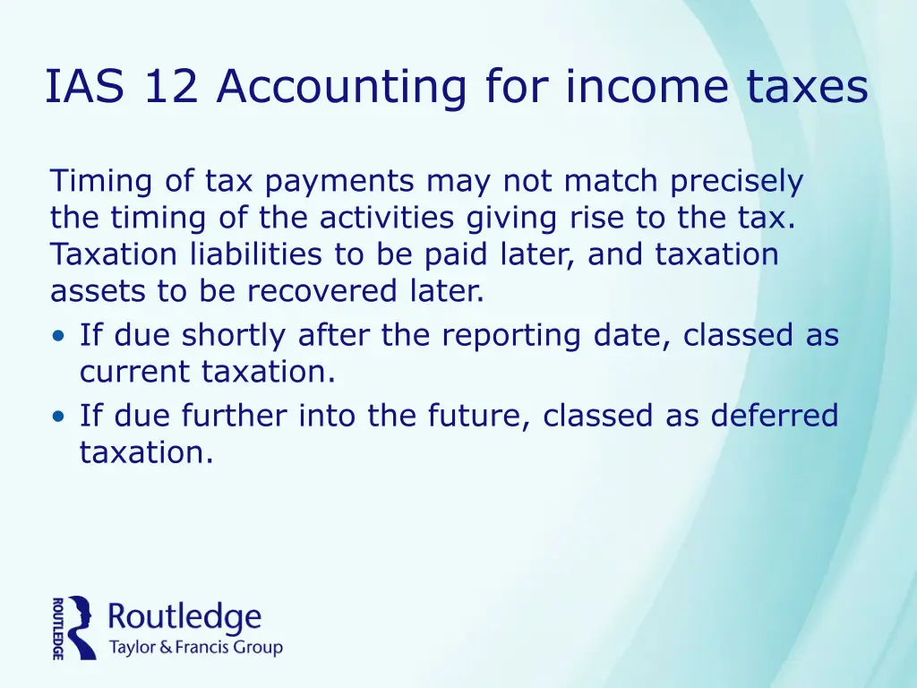 ias 12 accounting for income taxes 1