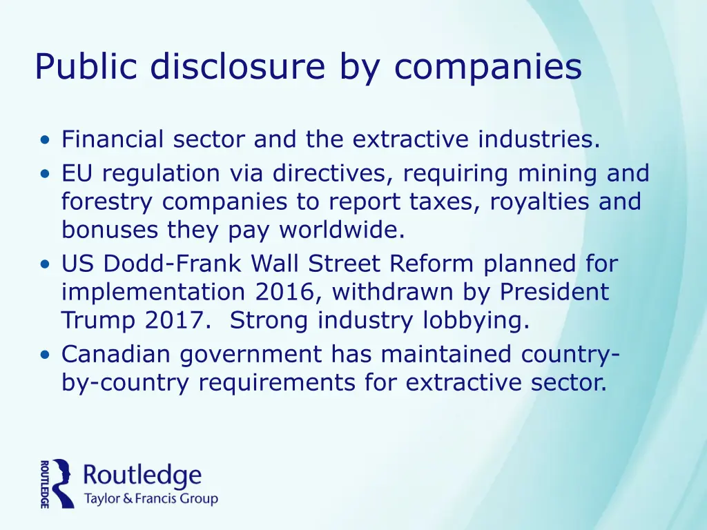 public disclosure by companies