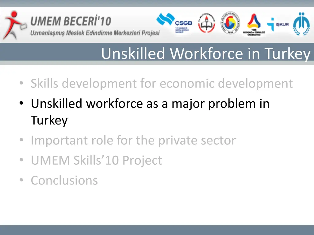 unskilled workforce in turkey