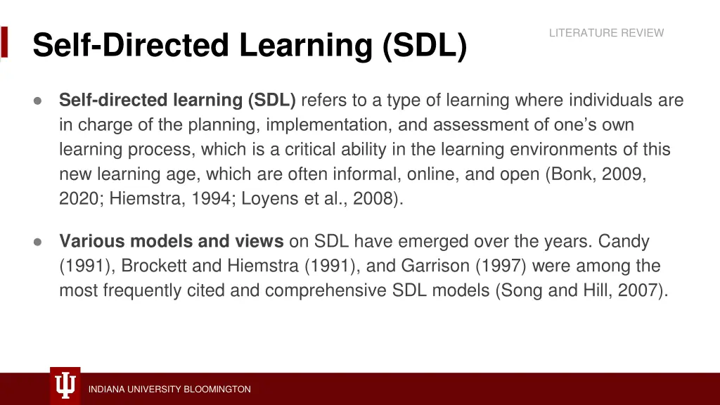 self directed learning sdl