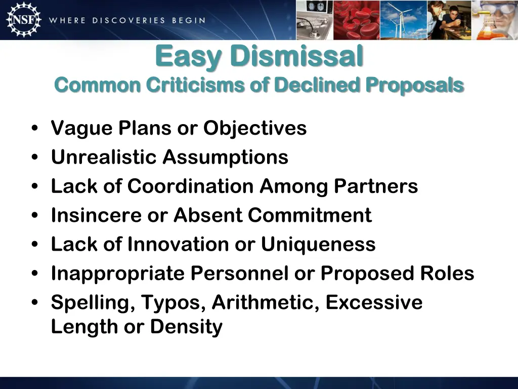 easy dismissal easy dismissal common criticisms