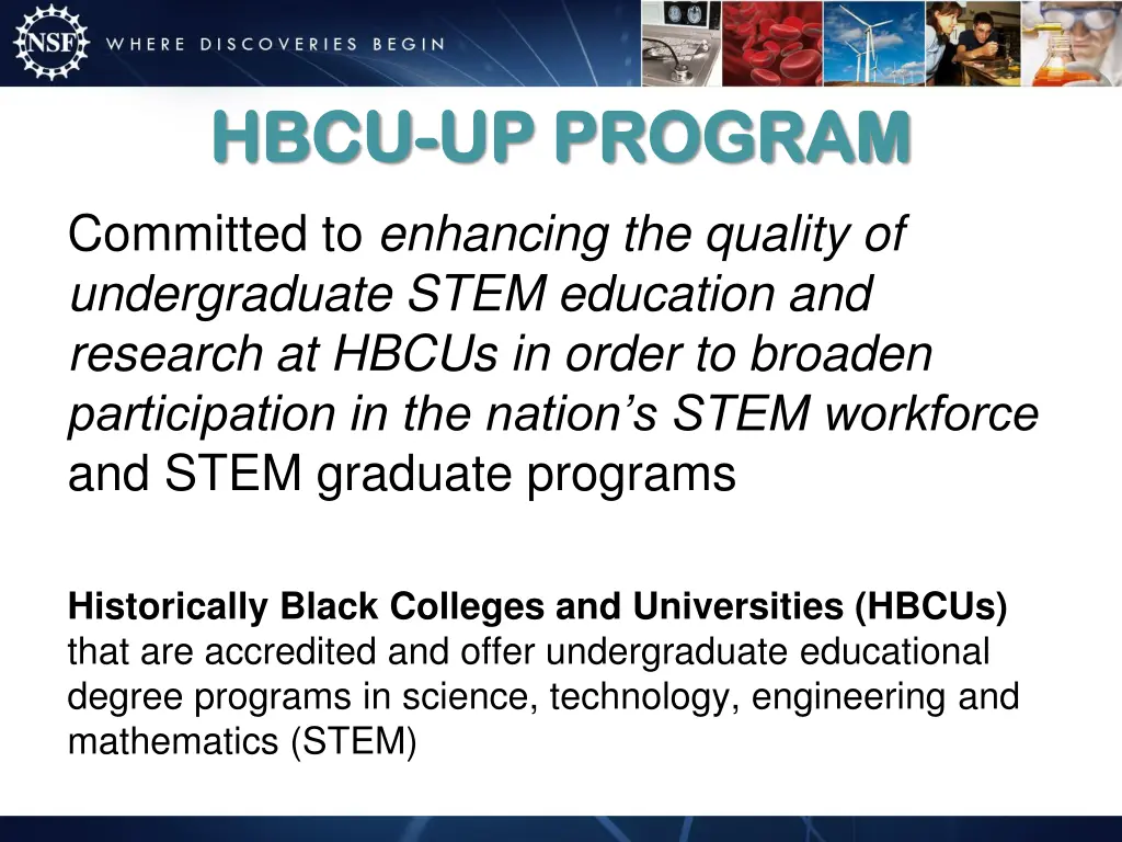 hbcu hbcu up program up program