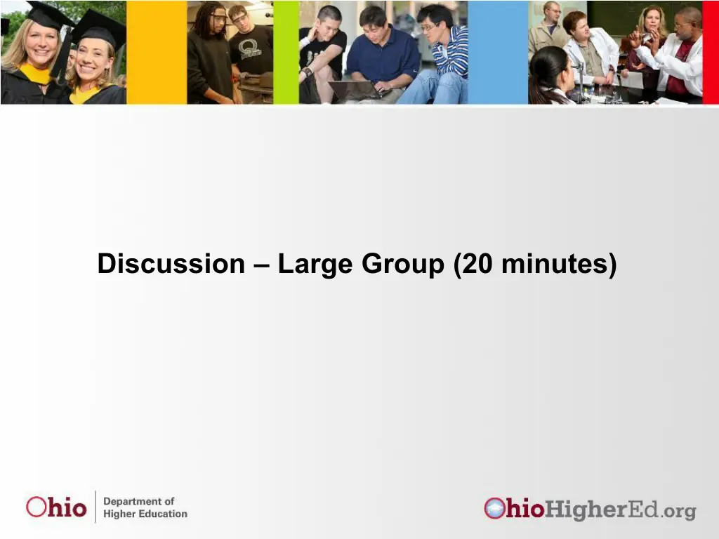 discussion large group 20 minutes