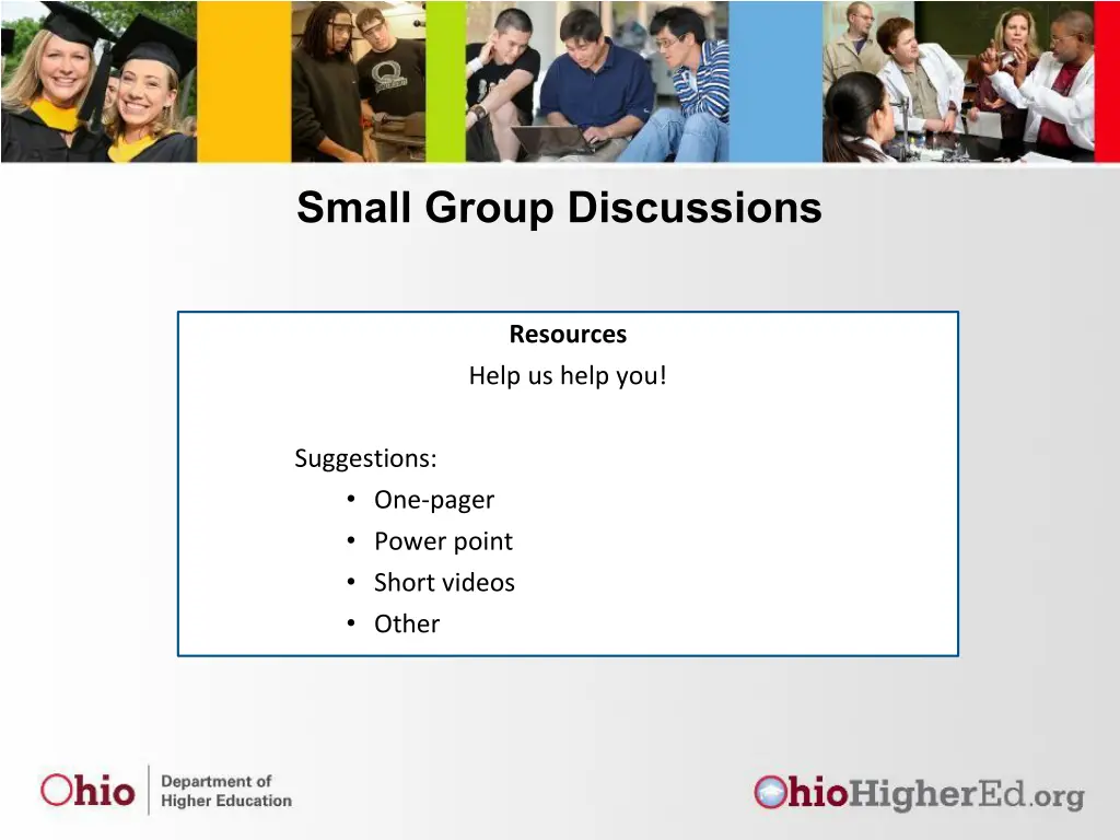 small group discussions 1