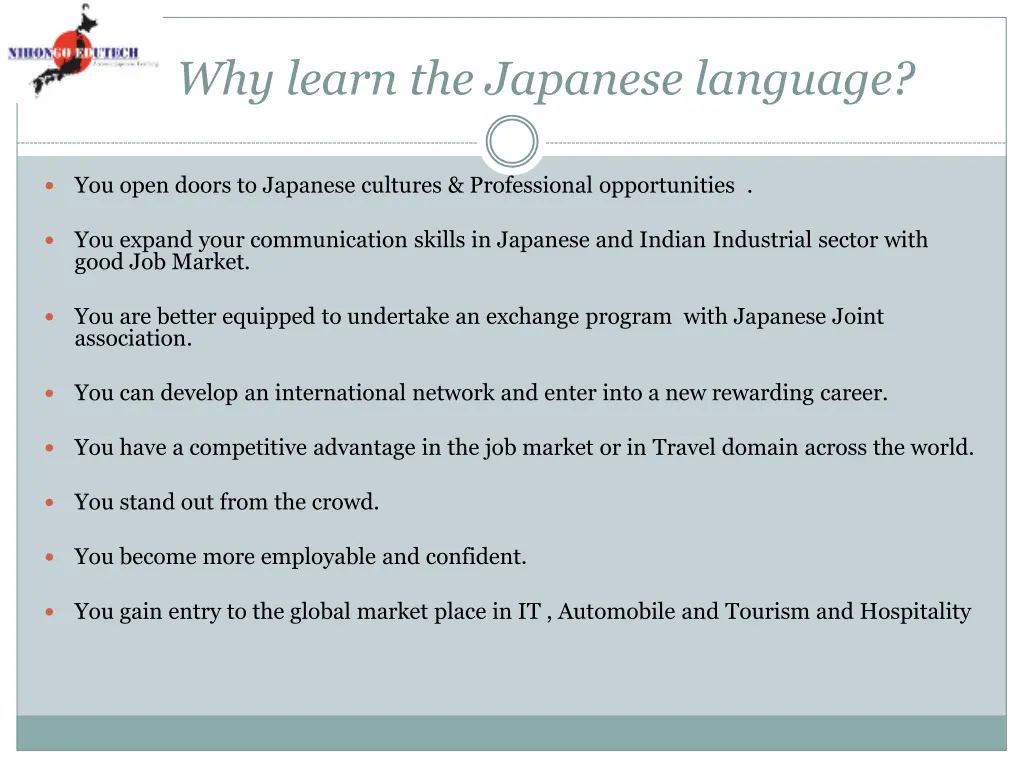 why learn the japanese language