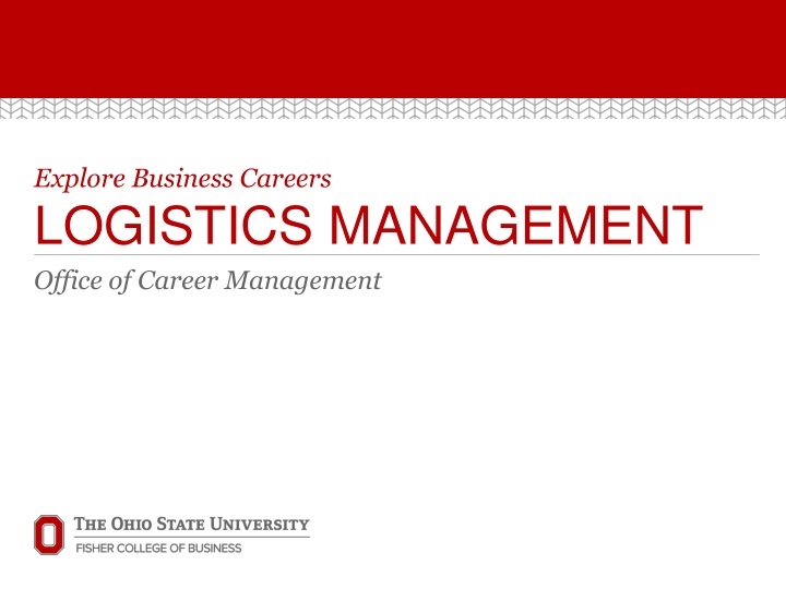 explore business careers logistics management
