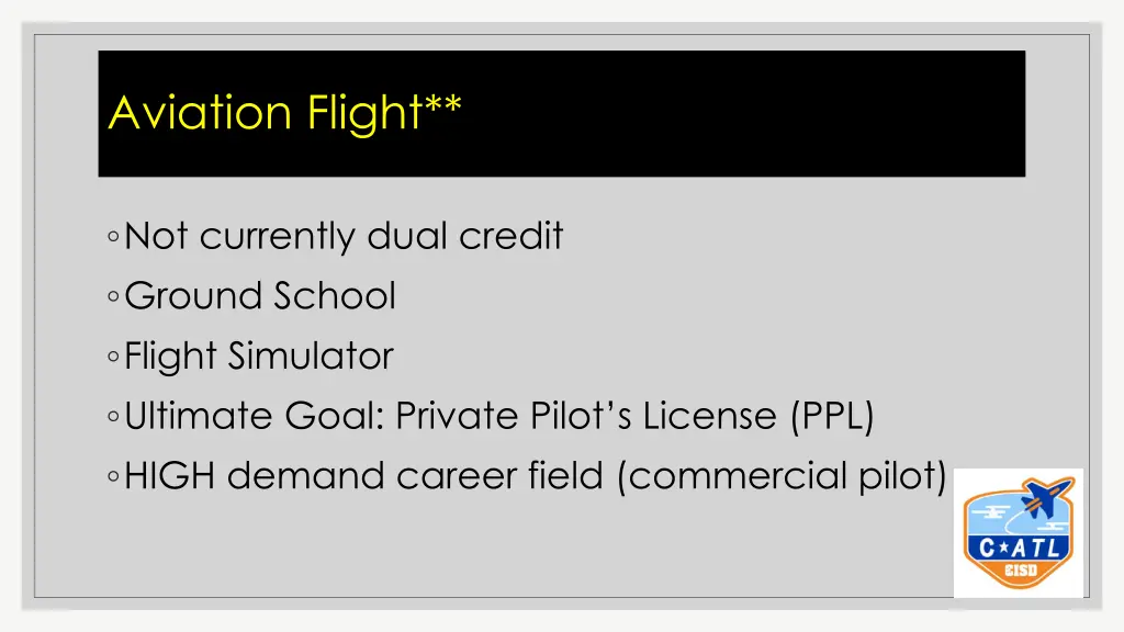aviation flight