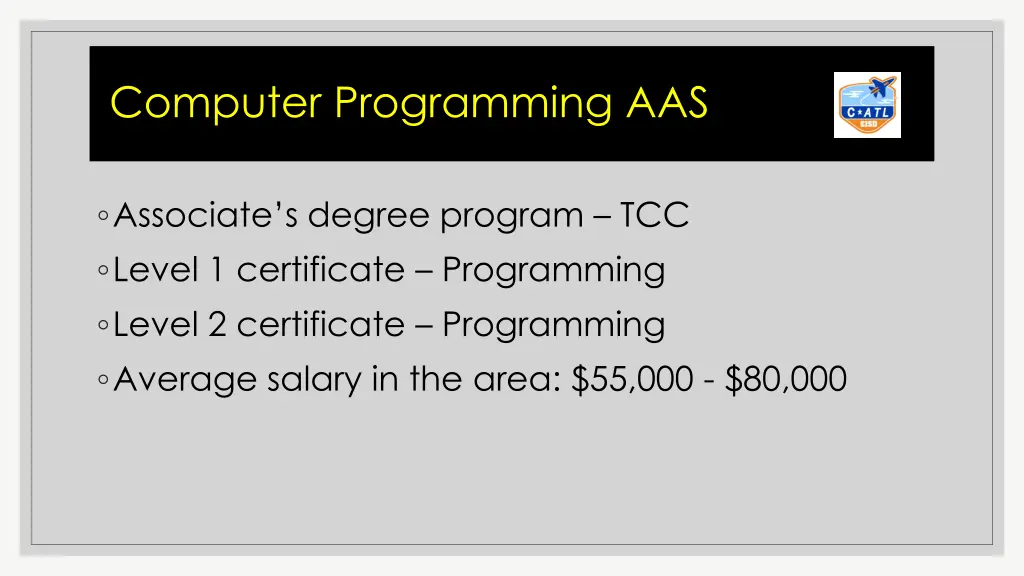 computer programming aas