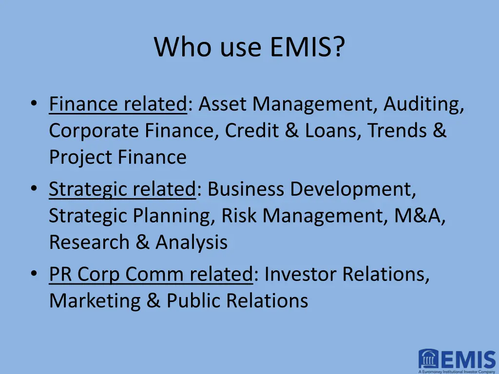 who use emis