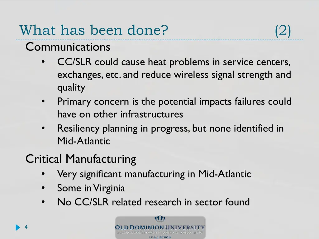 what has been done communications cc slr could