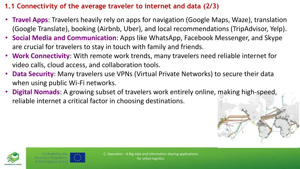 1 1 connectivity of the average traveler 1