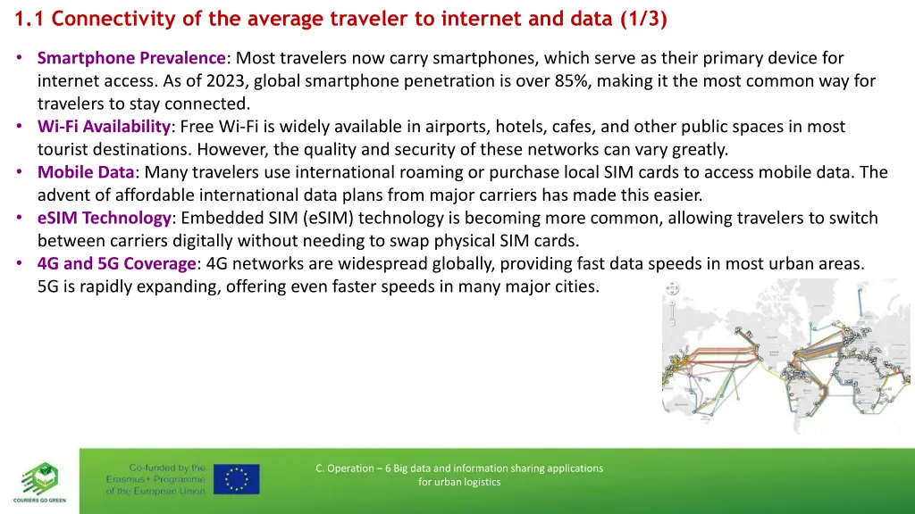 1 1 connectivity of the average traveler