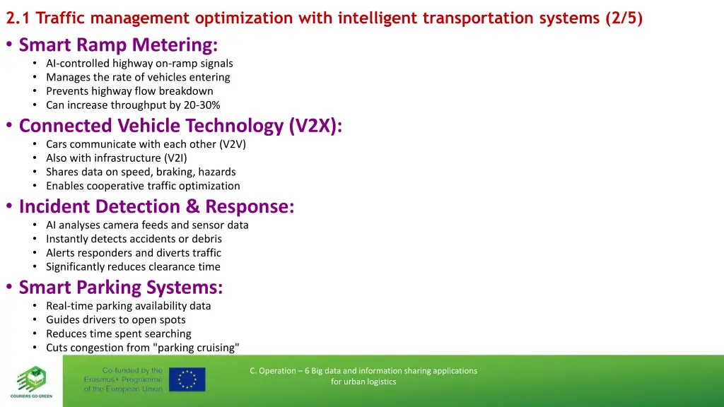 2 1 traffic management optimization with 1