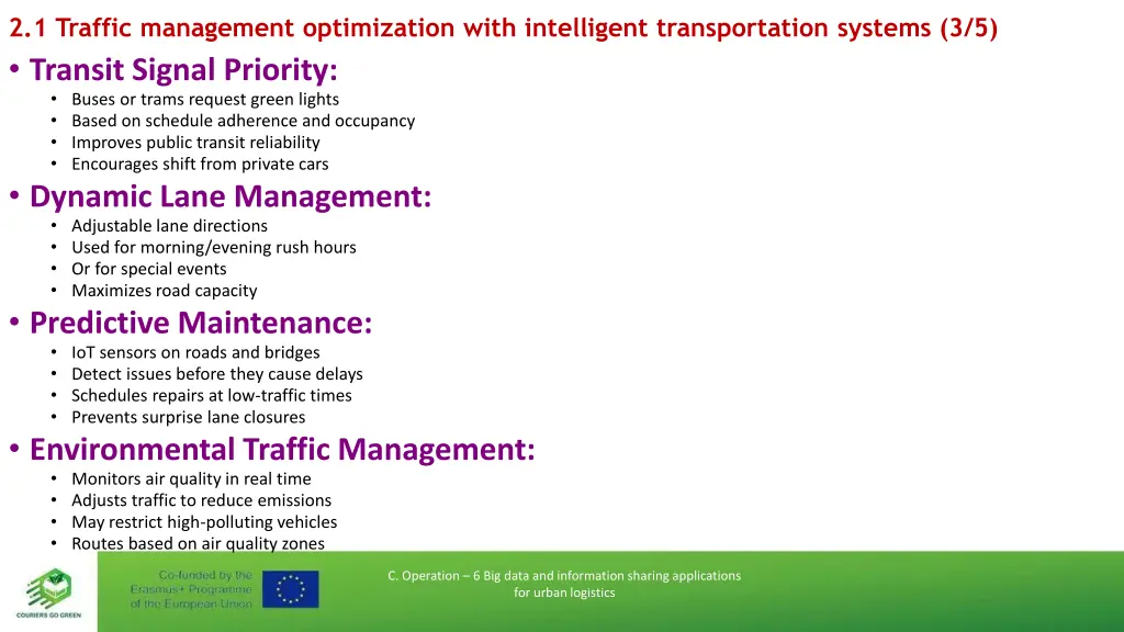 2 1 traffic management optimization with 2