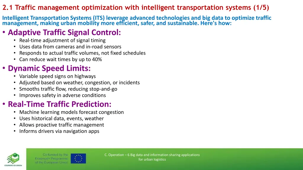 2 1 traffic management optimization with