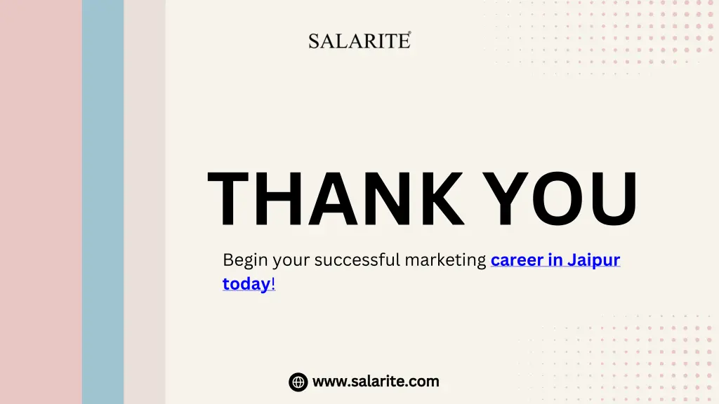 thank you begin your successful marketing career
