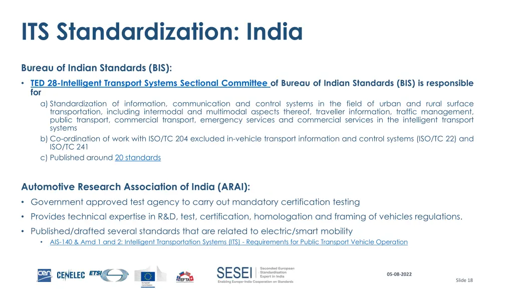 its standardization india